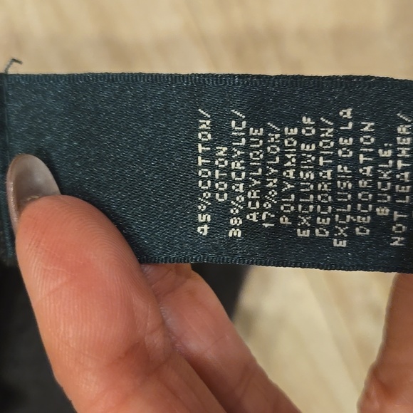 Lauren Ralph Lauren Gray Knit Faux Wrap Dress With Double Buckle Accent - Picture 8 of 10